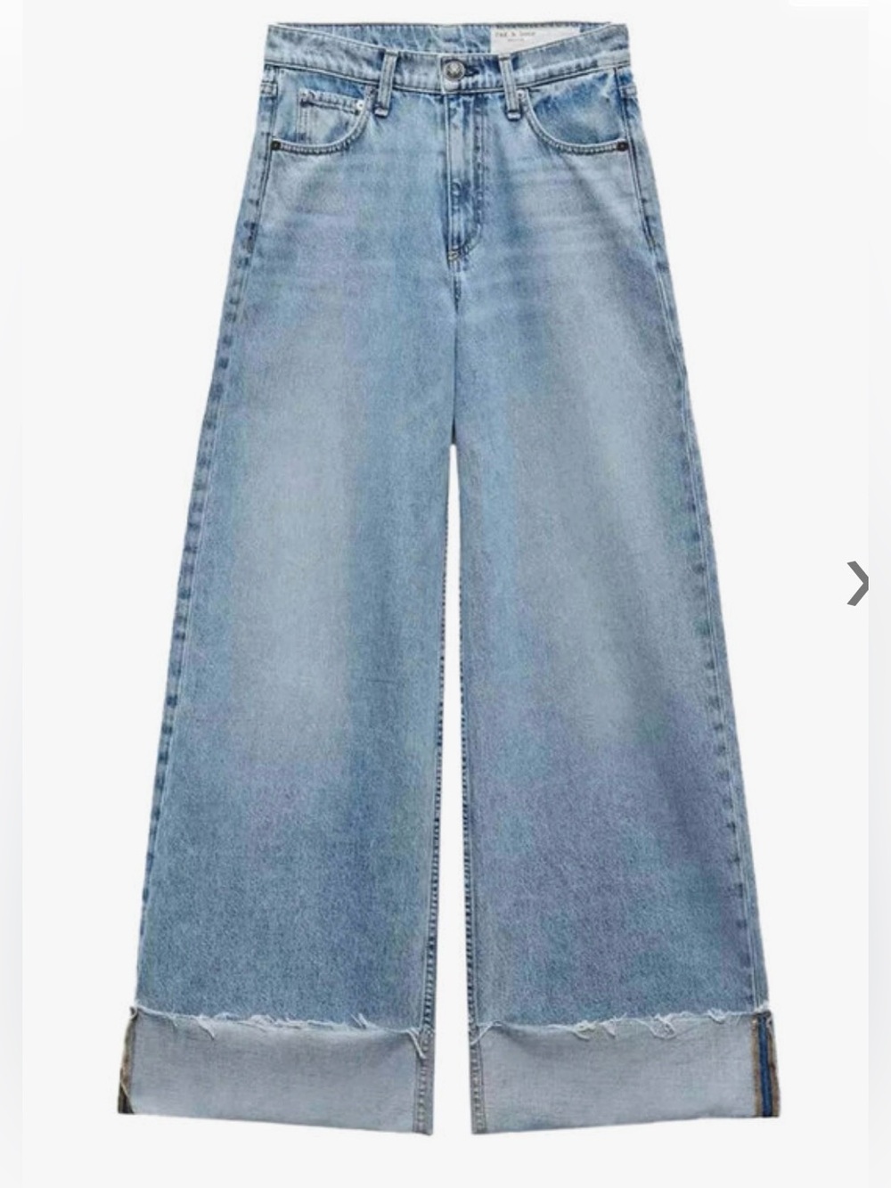 rag & bone Sofie Crop Cuffed Jean in Mari Size 29 $268
